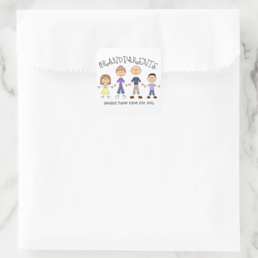 祖父母 スクエアシール (バッグ)