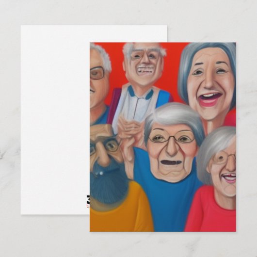 祖父母 ノートカード (正面/裏面)