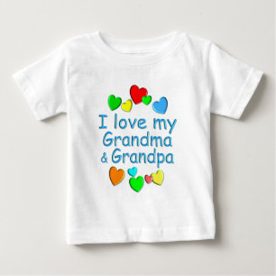 祖父母 ベビーTシャツ