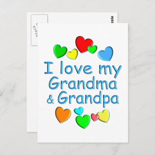 祖父母 ポストカード (正面/裏面)