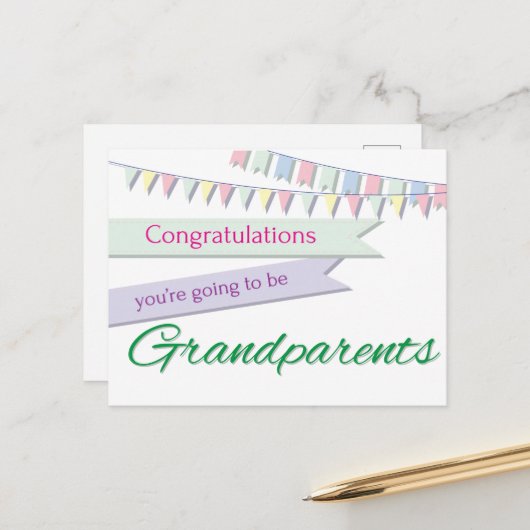 祖父母 ポストカード (正面/裏面インサイチュ)