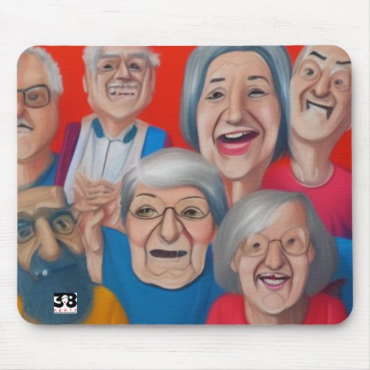 祖父母 マウスパッド (正面)