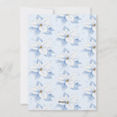 祖父母 写真 クリスマス 青 花柄 (裏面)