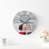 祖父母，父母への60周年 ラージ壁時計 (ホーム)