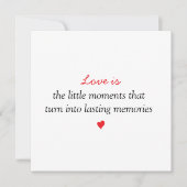 祖父母 | 2 枚の写真 バレンタインデー シーズンカード (正面)