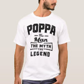 祖父母 – Poppa Man Myth Legend Tシャツ (正面)