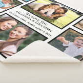 祖父母Love You Photo Collage シェルパブランケット (3/4)