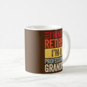 祖父男性への日退職した コーヒーマグカップ (正面右)
