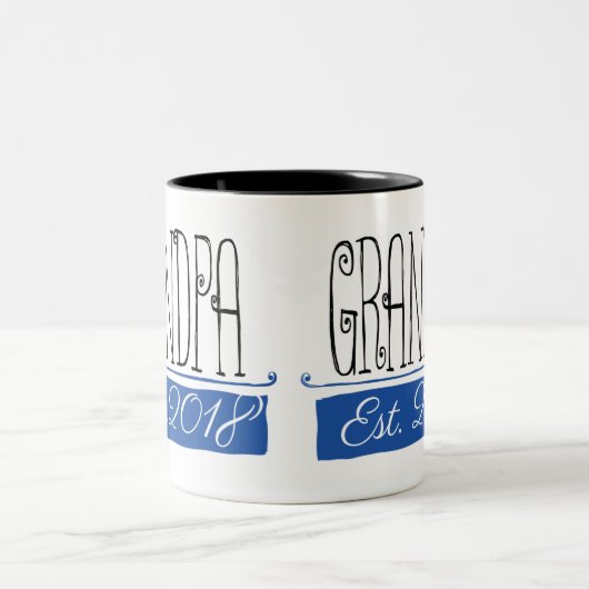 祖父米国東部標準時刻の2018年のギフトのマグ ツートーンマグカップ (中央)