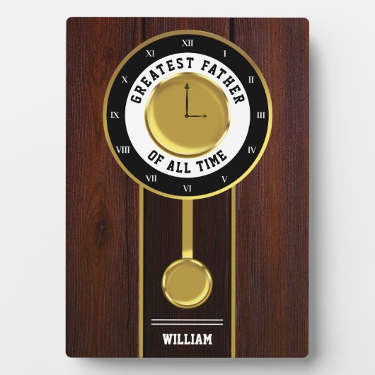 祖父素晴らし時計の父 フォトプラーク (正面)