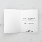 祖父素晴らし時計父の日 サンキューカード (内部)