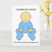 祖父素晴らし母と男の子のお祝い カード (黄色い花)