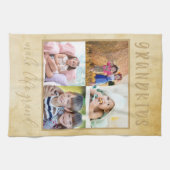 祖父素朴母用クリームフォトコラージュ キッチンタオル (横)