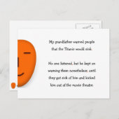 祖父警告のタイタニックおもしろいシンク ポストカード (正面/裏面)