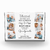 祖父賛美母引用文6写真コラージュ フォトブロック (正面)