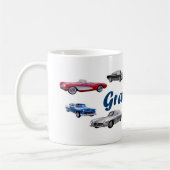 祖父車のマグ コーヒーマグカップ (左)