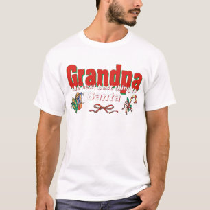 祖父、サンタへの次の最も最高のな事 Tシャツ
