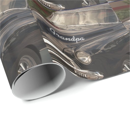 祖父、古く、黒いChevyのギフト用包装紙。 ラッピングペーパー (ロールコーナー)