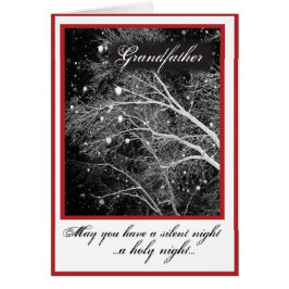 祖父、黒と白の宗教的なクリスマスシル