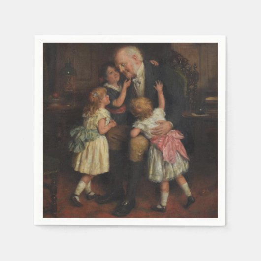 祖父(Joseph Clark) スタンダードカクテルナプキン (正面)