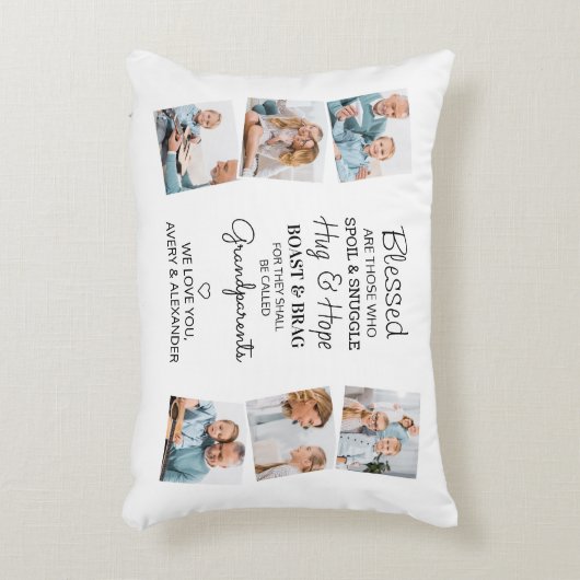 祖賛美父母引用文写真校 アクセントクッション (正面(垂直))