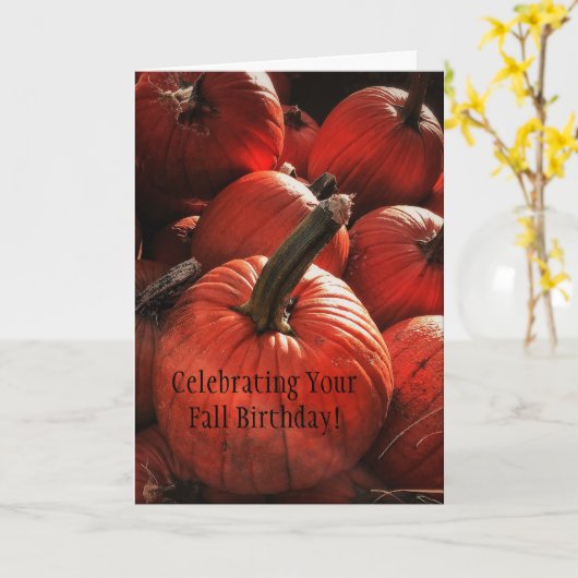 祝あなたの秋誕生日 カード (黄色い花)