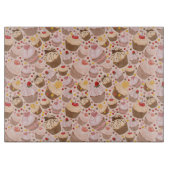 祝いのカップケーキからのパターン カッティングボード (正面)