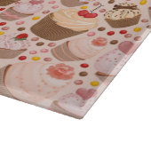 祝いのカップケーキからのパターン カッティングボード (角)