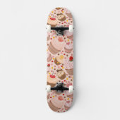 祝いのカップケーキからのパターン スケートボード (正面)