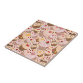 祝いのカップケーキからのパターン タイル (側面)