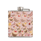 祝いのカップケーキからのパターン フラスク (裏面)