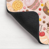 祝いのカップケーキからのパターン マウスパッド (コーナー)