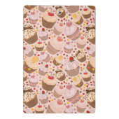 祝いのカップケーキからのパターン ミニクリップボード (裏面)