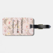 祝いのカップケーキからのパターン ラゲッジタグ (裏面横)