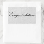 祝いの渦 長方形シール (バッグ)