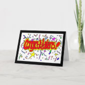 祝いの言葉(_W) カード (正面)