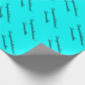 祝いのPersonalizableの包装紙| ラッピングペーパー (角)