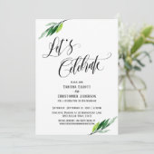 祝いましょう 華やぐ書と緑 招待状 (スタンド正面)