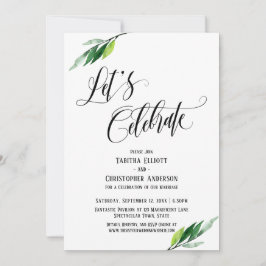 祝いましょう　華やぐ書と緑 招待状