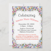 祝い 招待状 (正面)