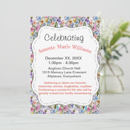 祝い 招待状 (スタンド正面)