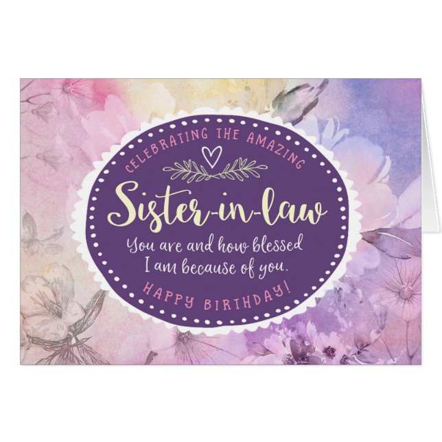 祝う義理の姉妹の誕生日 (正面横)