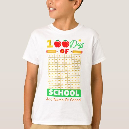 祝おもしろい数100日 Tシャツ (正面)