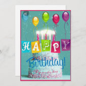 祝お誕生日ケーキ シーズンカード (正面/裏面)