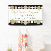 祝この婚約のバカスタムナー付き!!バナー 横断幕 (インサイチュ)