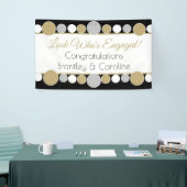 祝この婚約のバカスタムナー付き!!バナー 横断幕 (トレードショー)