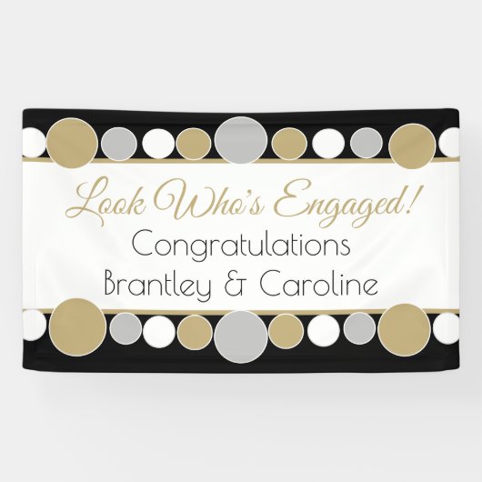 祝この婚約のバカスタムナー付き!!バナー 横断幕 (横)