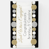 祝この婚約のバカスタムナー付き!!バナー 横断幕 (縦)