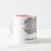 "祝って下さいあなたの日を!" Theresa Hartman ツートーンマグカップ (正面左)