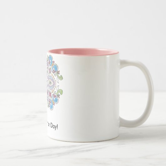 "祝って下さいあなたの日を!" Theresa Hartman ツートーンマグカップ (右)